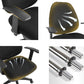Modern Black Swivel Computer Chair Fixed Arms Height-adjustable Office Chair Clearhalo 'furn' 'furn_office_chair' 'Furniture' 'Office Chairs' 'Office Furniture' 'office_chair' 6130877