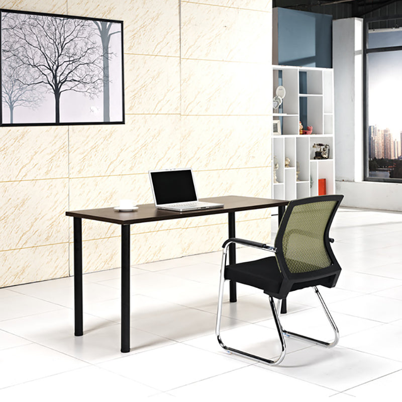Mid-Back Ergonomic Office Chair Contemporary No Wheels Desk Chair Clearhalo 'furn' 'furn_office_chair' 'Furniture' 'Office Chairs' 'Office Furniture' 'office_chair' 6130920