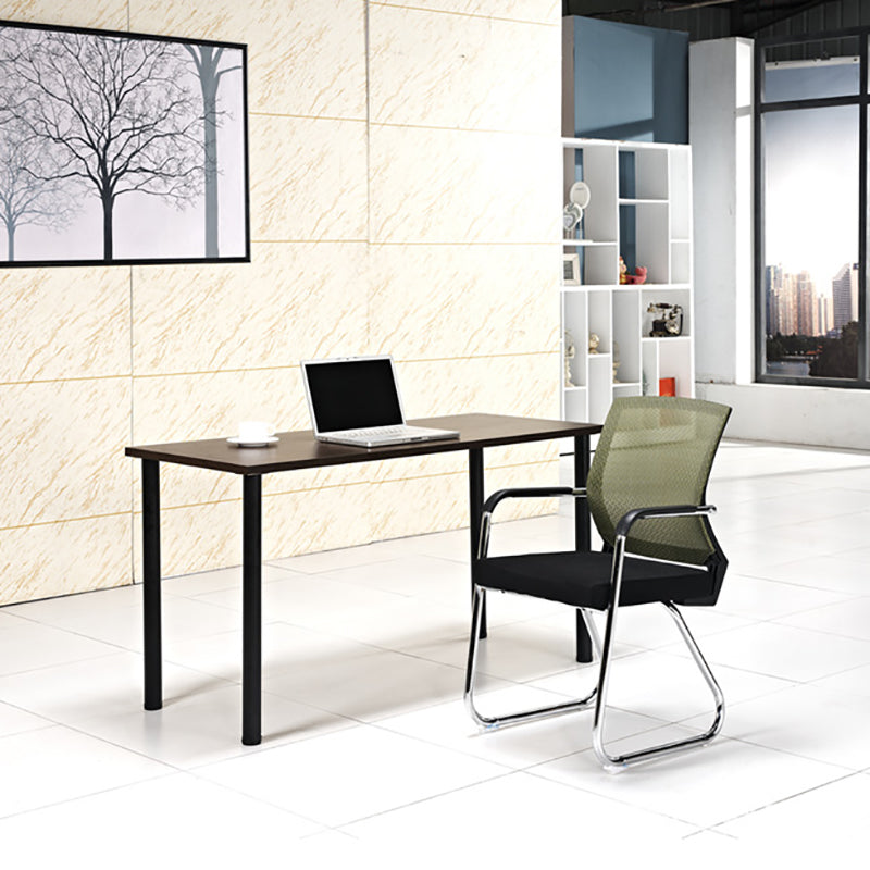 Mid-Back Ergonomic Office Chair Contemporary No Wheels Desk Chair Clearhalo 'furn' 'furn_office_chair' 'Furniture' 'Office Chairs' 'Office Furniture' 'office_chair' 6130926