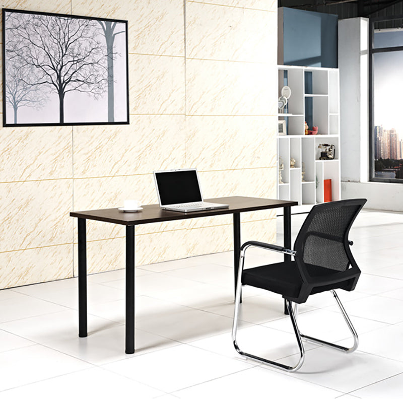 Mid-Back Ergonomic Office Chair Contemporary No Wheels Desk Chair Clearhalo 'furn' 'furn_office_chair' 'Furniture' 'Office Chairs' 'Office Furniture' 'office_chair' 6130928