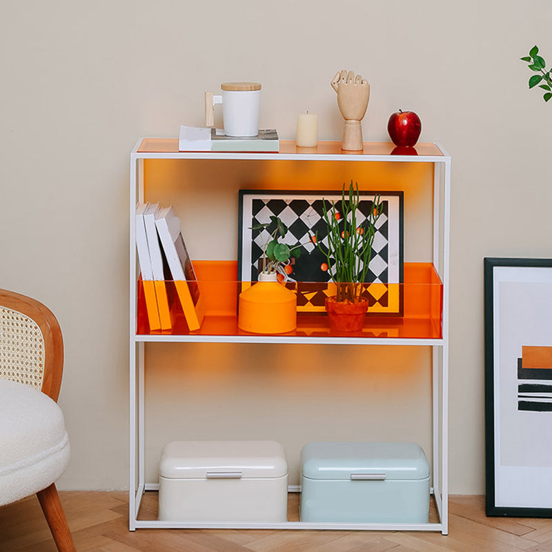 10" Wide Contemporary Shelf Bookcase Acrylic Open Back Bookcase Clearhalo 'Bookcases' 'furn' 'furn_bookcases' 'Furniture' 'Office Furniture' 6130937