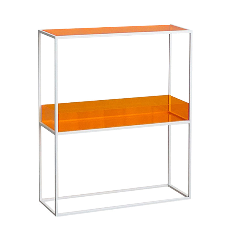 10" Wide Contemporary Shelf Bookcase Acrylic Open Back Bookcase Clearhalo 'Bookcases' 'furn' 'furn_bookcases' 'Furniture' 'Office Furniture' 6130939