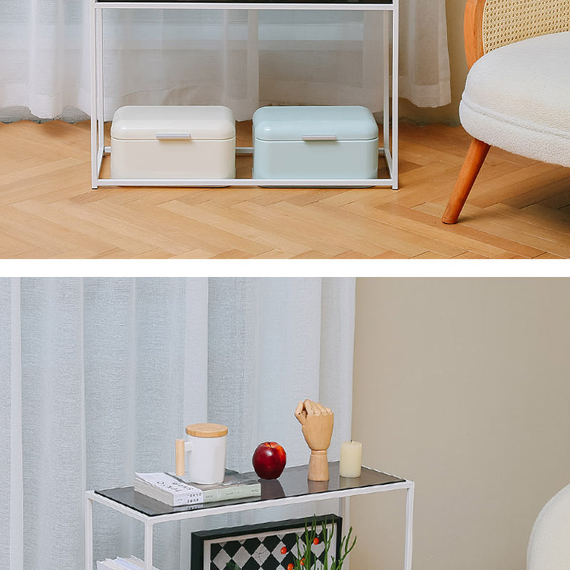 10" Wide Contemporary Shelf Bookcase Acrylic Open Back Bookcase Clearhalo 'Bookcases' 'furn' 'furn_bookcases' 'Furniture' 'Office Furniture' 6130942