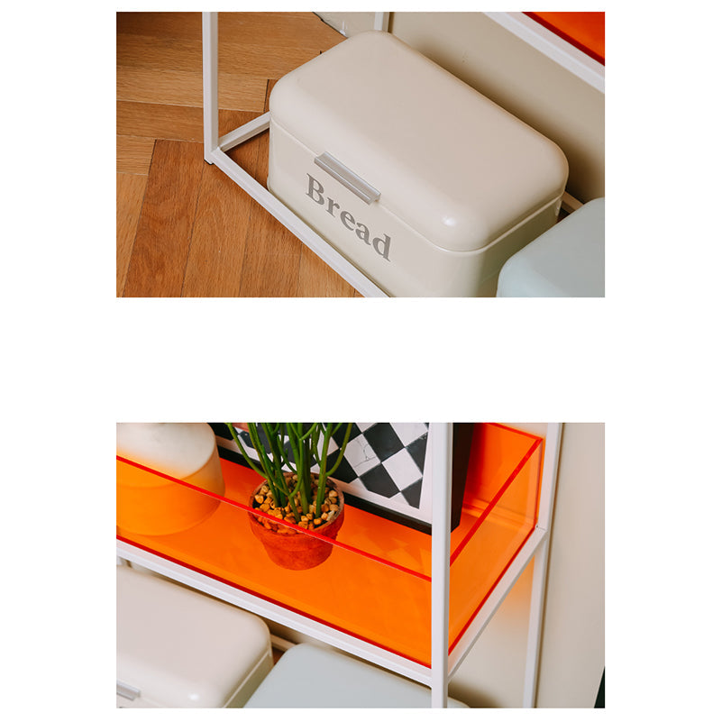 10 "brede hedendaagse plank boekenkast acryl open back boekenkast