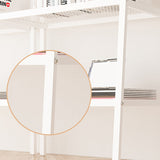 Contemporary Metal Bookshelf Ladder Shelf Bookcase for Study Room