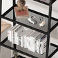 Contemporary Metal Bookshelf Ladder Shelf Bookcase for Study Room