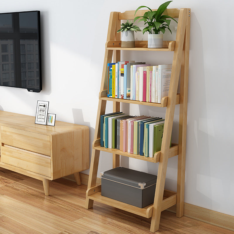 Moderne verticale open plank BOOKCAST Studiezaal houten boekplank met 4 planken