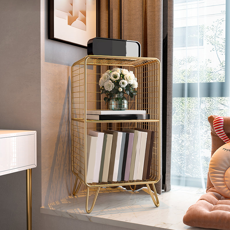 Glam metal boekenplank standaard plank boekenkast voor thuiskantoor 11.8 "W