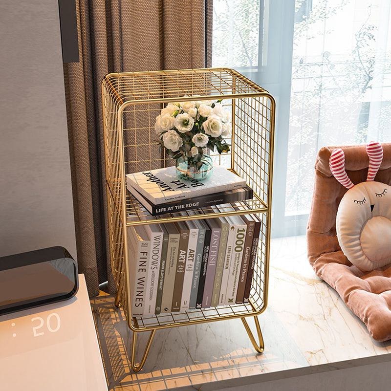 Glam metal boekenplank standaard plank boekenkast voor thuiskantoor 11.8 "W