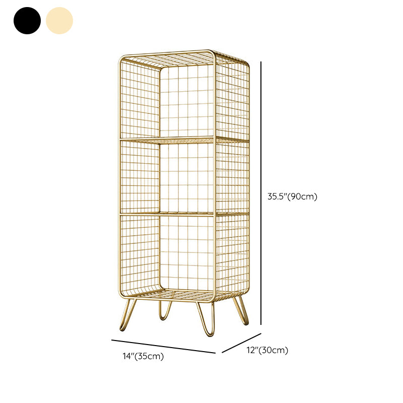 Glam metal boekenplank standaard plank boekenkast voor thuiskantoor 11.8 "W