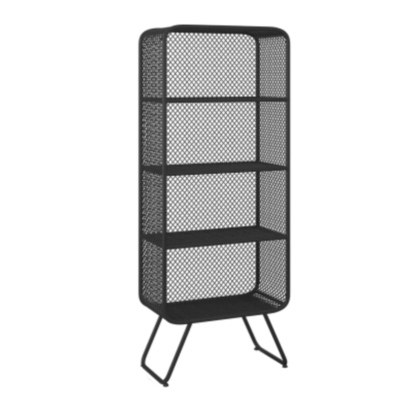 11" Wide Glam Shelf Bookcase Closed Back Metal Shelves Included Bookshelf