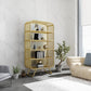 11" Wide Glam Shelf Bookcase Closed Back Metal Shelves Included Bookshelf