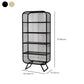 11" Wide Glam Shelf Bookcase Closed Back Metal Shelves Included Bookshelf