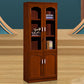 Contemporary Bookshelf Brown Engineered Wood Vertical Shelf Bookcase