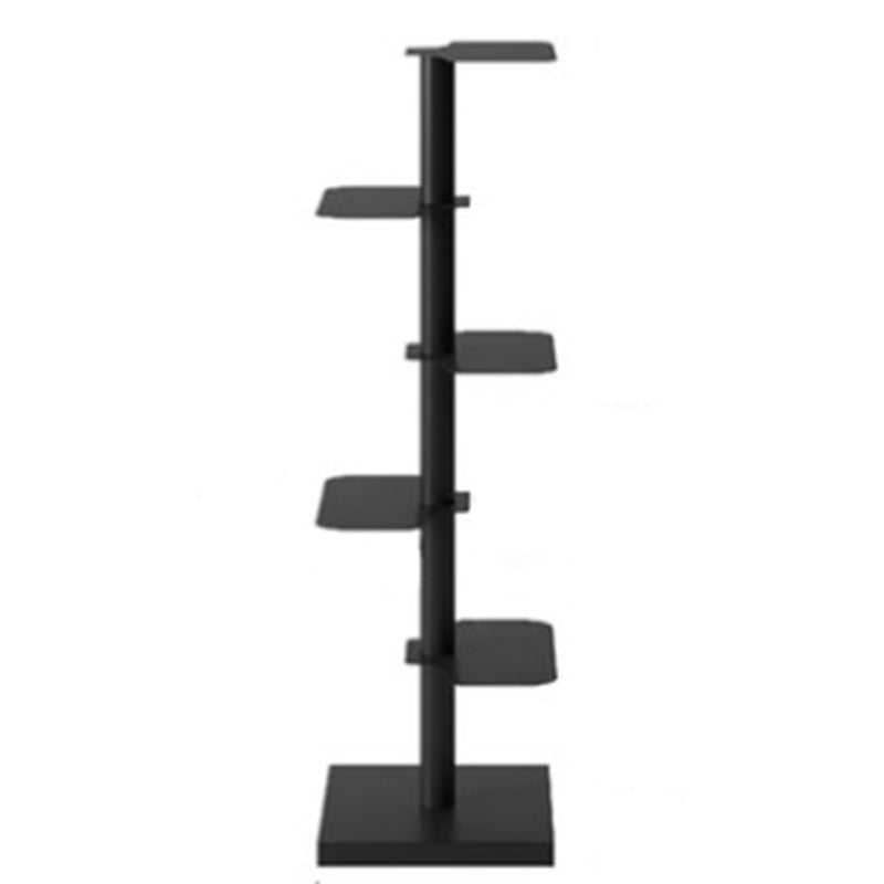 White/Black Bookcase Contemporary Style Bookshelf for Home and Office Black Clearhalo 'Bookcases' 'furn' 'furn_bookcases' 'Furniture' 'Office Furniture' 6131088