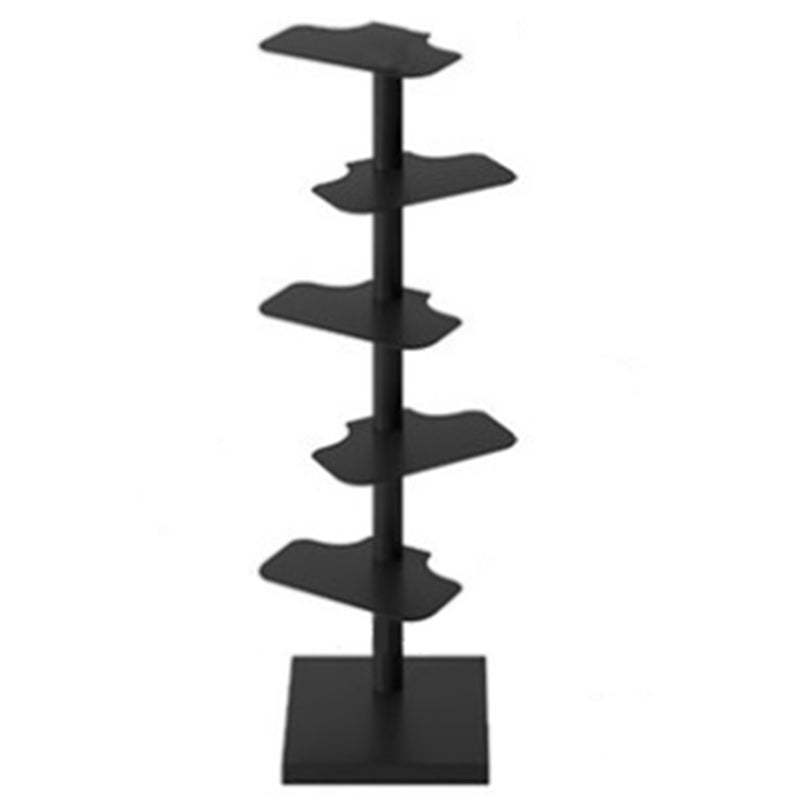 White/Black Bookcase Contemporary Style Bookshelf for Home and Office Textured Black Clearhalo 'Bookcases' 'furn' 'furn_bookcases' 'Furniture' 'Office Furniture' 6131089