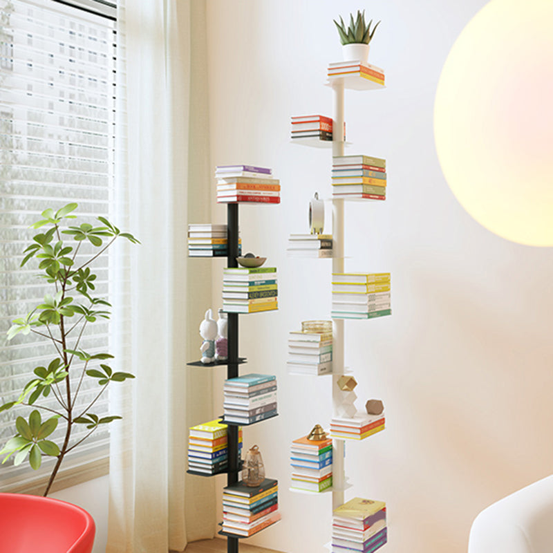 White/Black Bookcase Contemporary Style Bookshelf for Home and Office Clearhalo 'Bookcases' 'furn' 'furn_bookcases' 'Furniture' 'Office Furniture' 6131098