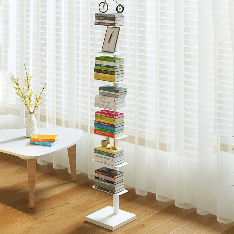 White/Black Bookcase Contemporary Style Bookshelf for Home and Office Clearhalo 'Bookcases' 'furn' 'furn_bookcases' 'Furniture' 'Office Furniture' 6131102