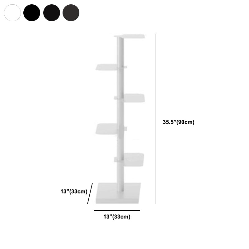 Estantería blanca/negra estantería de estilo contemporáneo para el hogar y la oficina
