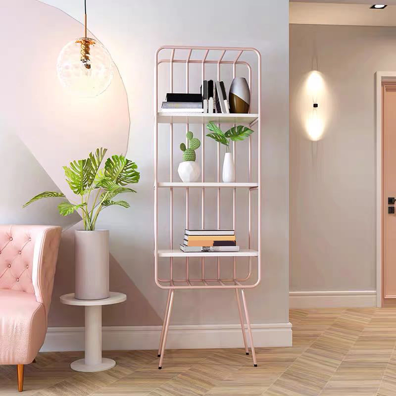 Glam Metal boekenplank geometrische plank boekenkast voor studieruimte 70.9 "H x 11.8" W