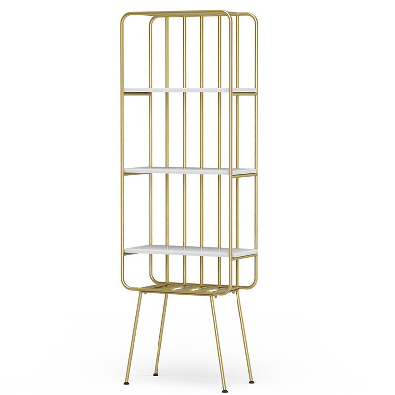 Glam Metal boekenplank geometrische plank boekenkast voor studieruimte 70.9 "H x 11.8" W