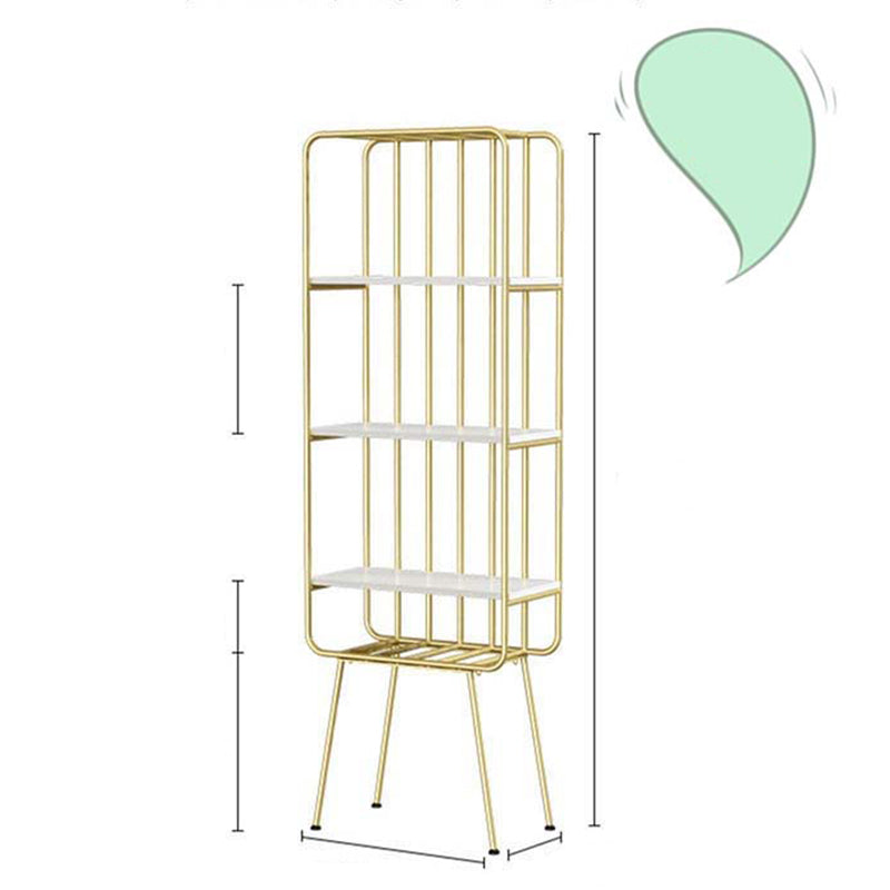 Glam Metal boekenplank geometrische plank boekenkast voor studieruimte 70.9 "H x 11.8" W