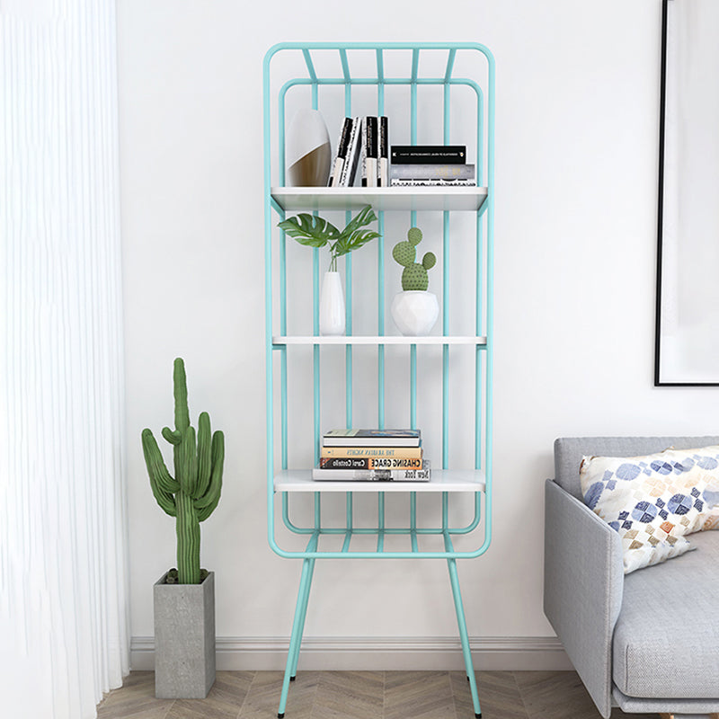 Glam Metal boekenplank geometrische plank boekenkast voor studieruimte 70.9 "H x 11.8" W