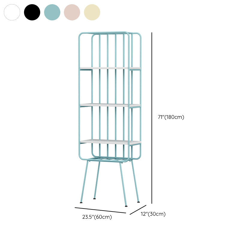 Glam Metal boekenplank geometrische plank boekenkast voor studieruimte 70.9 "H x 11.8" W