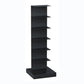 Contemporary Metal Bookshelf Black Geometric Shelf Bookcase for Study Room 14"L x 14"W x 41"H Clearhalo 'Bookcases' 'furn' 'furn_bookcases' 'Furniture' 'Office Furniture' 6131124