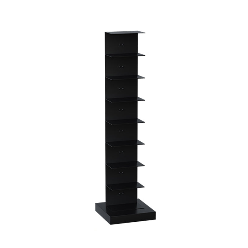 Contemporary Metal Bookshelf Black Geometric Shelf Bookcase for Study Room 14"L x 14"W x 52"H Clearhalo 'Bookcases' 'furn' 'furn_bookcases' 'Furniture' 'Office Furniture' 6131128