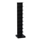 Contemporary Metal Bookshelf Black Geometric Shelf Bookcase for Study Room 14"L x 14"W x 58"H Clearhalo 'Bookcases' 'furn' 'furn_bookcases' 'Furniture' 'Office Furniture' 6131130