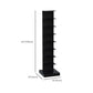 Contemporary Metal Bookshelf Black Geometric Shelf Bookcase for Study Room Clearhalo 'Bookcases' 'furn' 'furn_bookcases' 'Furniture' 'Office Furniture' 6131139
