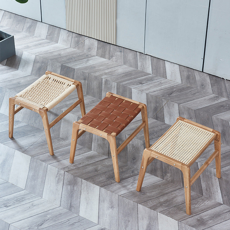 Tropical Entryway Bedroom Bench Solid Wood Seating Bench with Legs Clearhalo 'Benches' 'Chairs & Seating' 'furn' 'furn_benches' 'Furniture' 'Living Room Furniture' 6131185