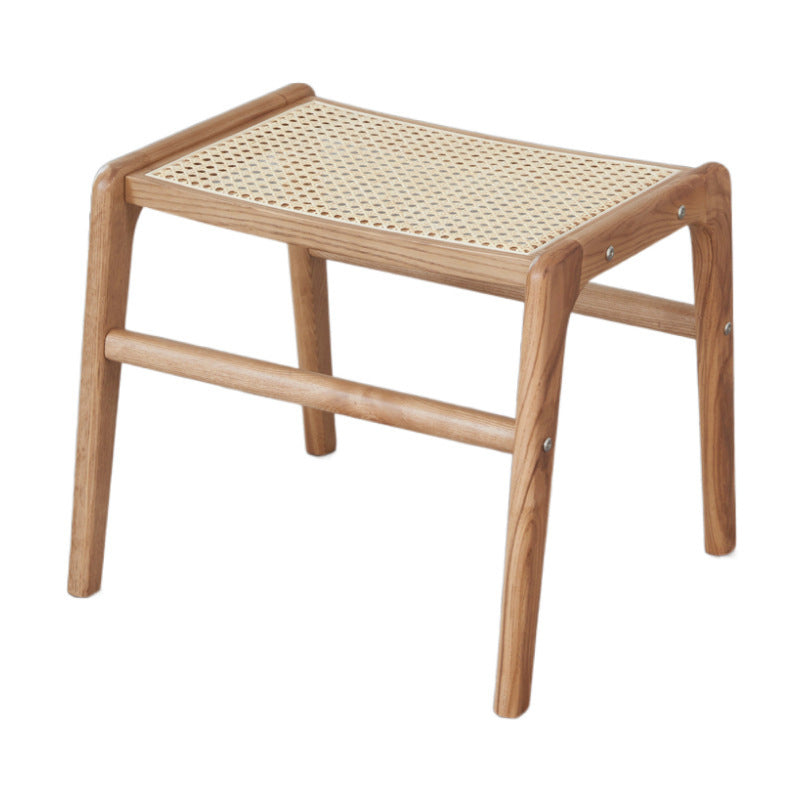 Tropical Entryway Bedroom Bench Solid Wood Seating Bench with Legs 17.7"L x 14.2"W x 16.1"H Wood Clearhalo 'Benches' 'Chairs & Seating' 'furn' 'furn_benches' 'Furniture' 'Living Room Furniture' 6131187