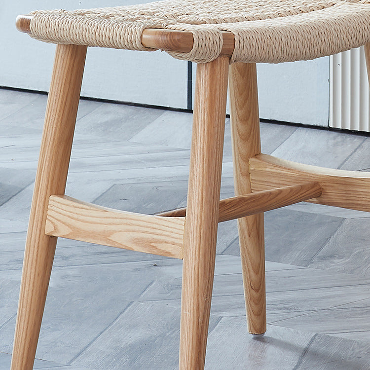 Tropical Entryway Bedroom Bench Solid Wood Seating Bench with Legs Clearhalo 'Benches' 'Chairs & Seating' 'furn' 'furn_benches' 'Furniture' 'Living Room Furniture' 6131195