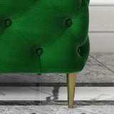 Glam Tufted Bedroom Bench, Foam Filled Bench with Metal Legs Clearhalo 'Benches' 'Chairs & Seating' 'furn' 'furn_benches' 'Furniture' 'Living Room Furniture' 6131291