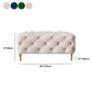 Glam Tufted Bedroom Bench, Foam Filled Bench with Metal Legs Clearhalo 'Benches' 'Chairs & Seating' 'furn' 'furn_benches' 'Furniture' 'Living Room Furniture' 6131296