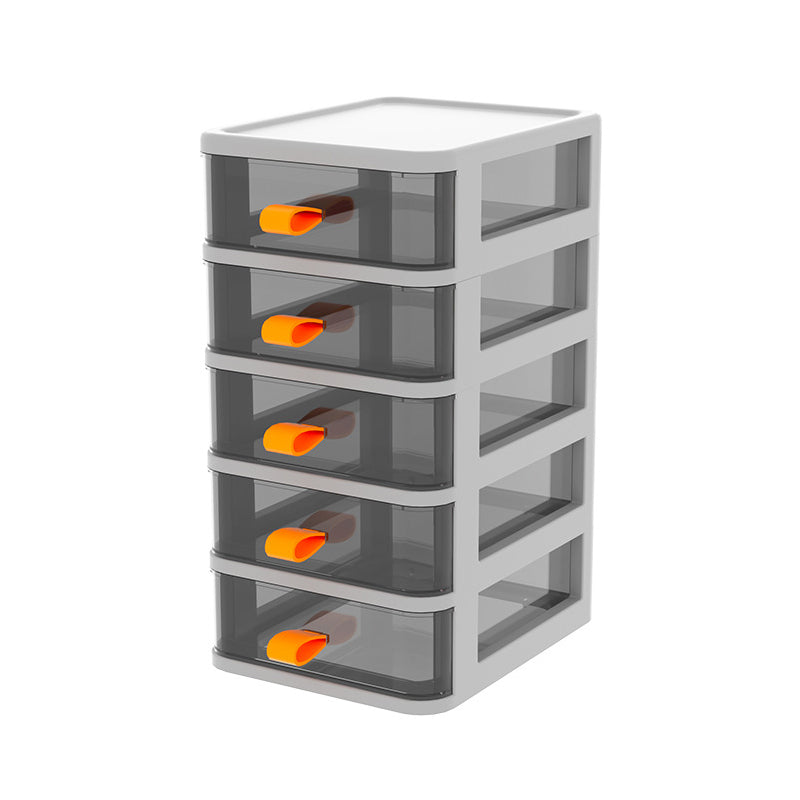 Contemporary Cabinet Plastic with Drawers Vertical File Cabinet for Home Office White 5 Clearhalo 'Filing Cabinets' 'filling_cabinets' 'furn' 'furn_filling_cabinets' 'Furniture' 'Office Furniture' 6131414