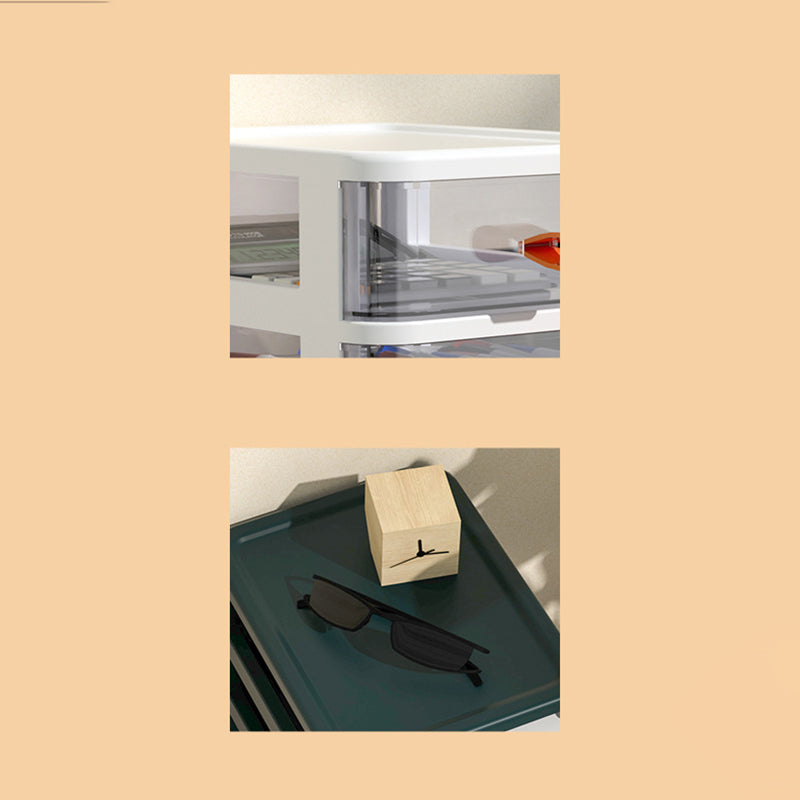 Contemporary Cabinet Plastic with Drawers Vertical File Cabinet for Home Office Clearhalo 'Filing Cabinets' 'filling_cabinets' 'furn' 'furn_filling_cabinets' 'Furniture' 'Office Furniture' 6131422