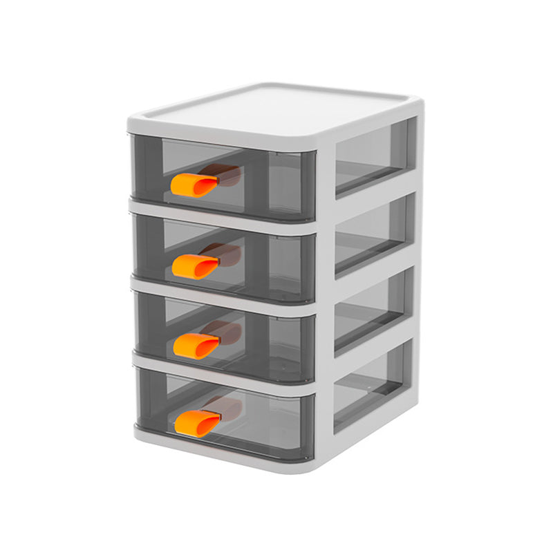 Contemporary Cabinet Plastic with Drawers Vertical File Cabinet for Home Office White 4 Clearhalo 'Filing Cabinets' 'filling_cabinets' 'furn' 'furn_filling_cabinets' 'Furniture' 'Office Furniture' 6131424