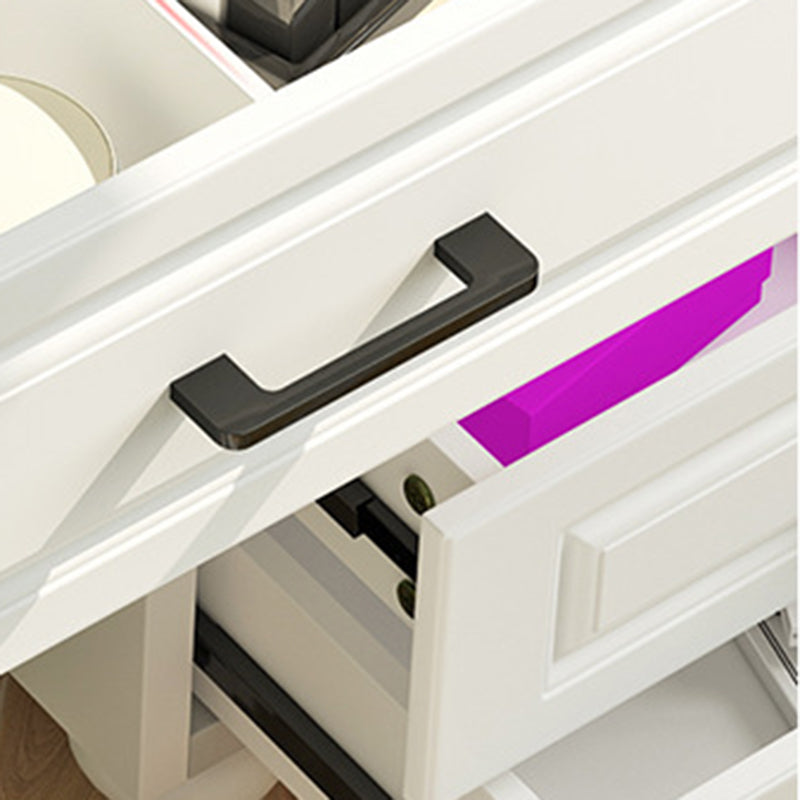 Wit Mirrored ijdelheid slaapkamer make-up ijdelheid 3-delige tafel set