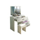 Wit Mirrored ijdelheid slaapkamer make-up ijdelheid 3-delige tafel set