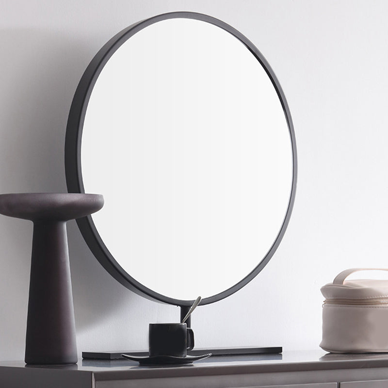 Moderne grijze ijdelheid gespiegelde houtmake -upkruidtafel ontlasting set