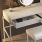 2 Drawers Makeup Table Desk Contemporary White Solid Wood Vanity Clearhalo 'Bedroom Furniture' 'furn' 'furn_makeup_vanities' 'Furniture' 'Makeup Vanities' 'makeup_vanities' 6131706
