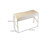2 Drawers Makeup Table Desk Contemporary White Solid Wood Vanity Clearhalo 'Bedroom Furniture' 'furn' 'furn_makeup_vanities' 'Furniture' 'Makeup Vanities' 'makeup_vanities' 6131710