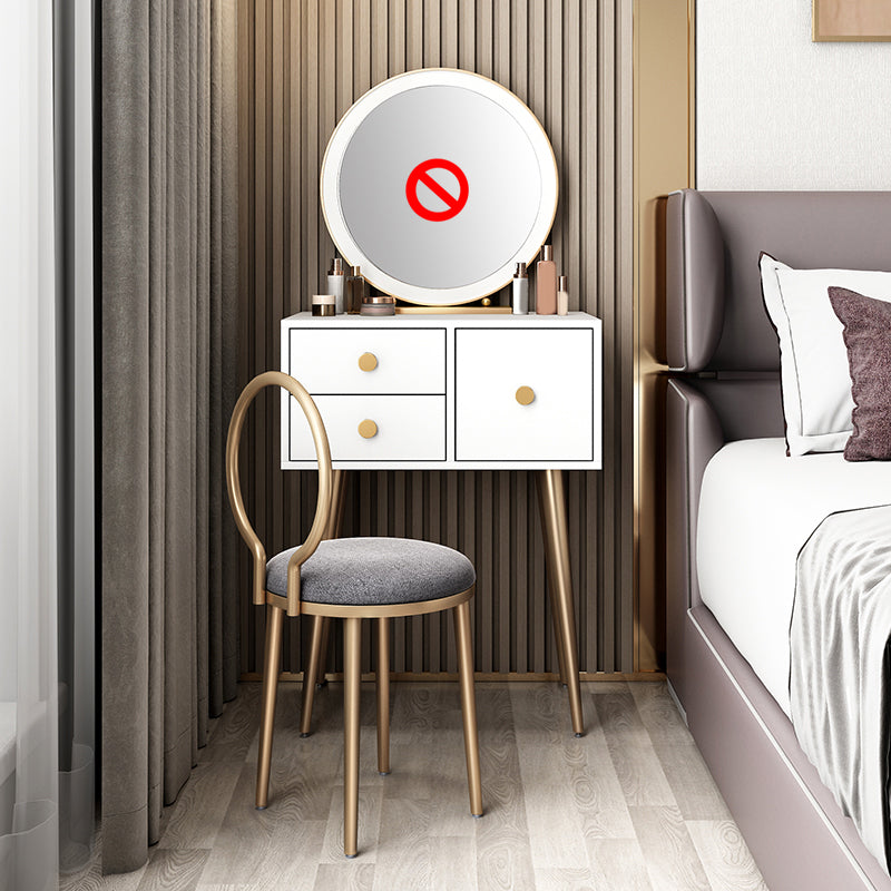 23. 6 "brede ijdelheid tafel ingesteld met ontlasting moderne 3-lading kleedtafel