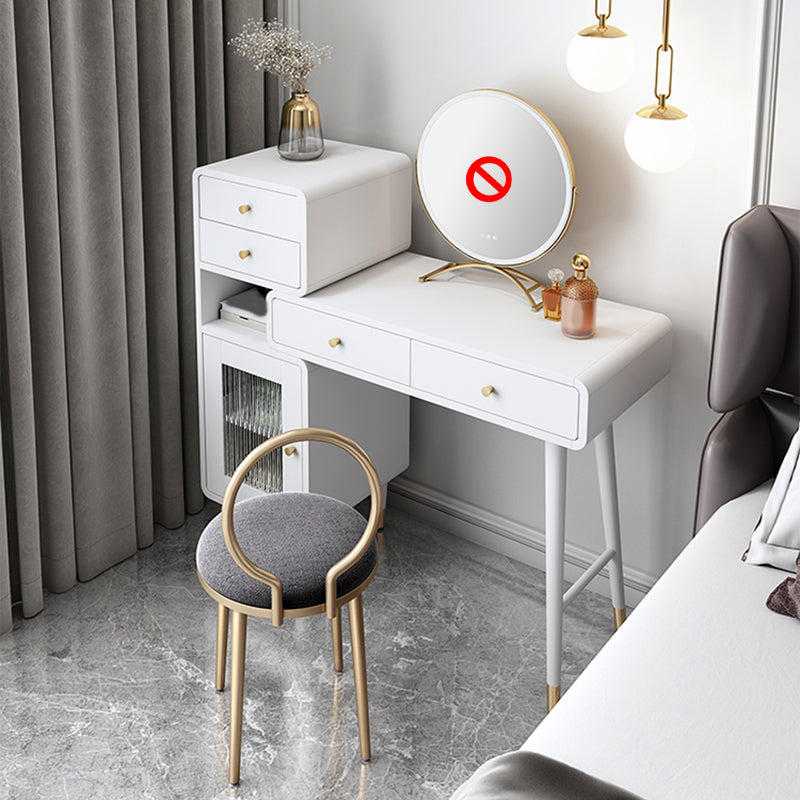 5ドロウの1ドアバニティメイクアップドレッシングテーブルスツール付き-31.5 "w