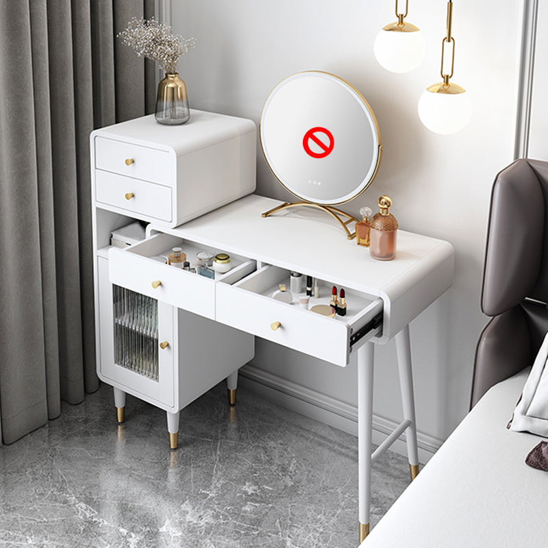 5ドロウの1ドアバニティメイクアップドレッシングテーブルスツール付き-31.5 "w