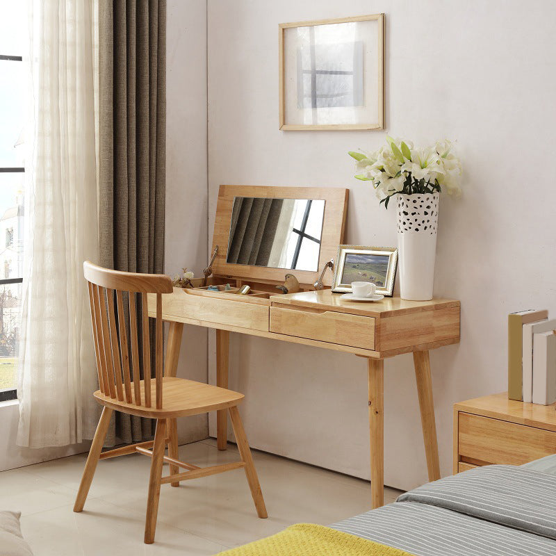 Juego de taburetes de tocador de maquillaje espejo de tocador de maquillaje espejo de tocador espejado