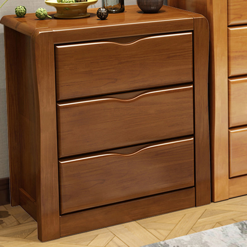 Mid-Century Modern Wooden Accent Cabinet with Drawer Brown Cabinet Clearhalo 'Cabinets & Chests' 'cabinets_chests' 'furn' 'furn_cabinets_chests' 'Furniture' 'Living Room Furniture' 6131851